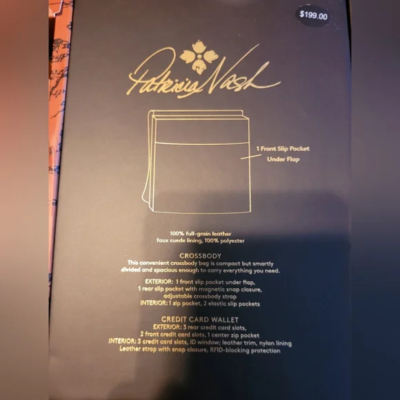 Patricia Nash NIB MESSENGER BAG AND WALLET - Picture 10 of 10